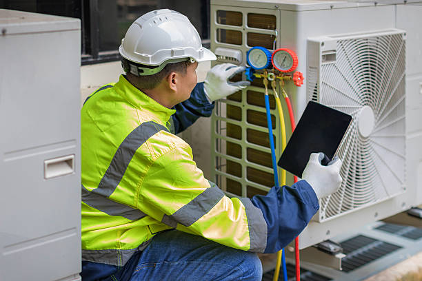 Professional Air Duct Cleaning technician working in Wendel, PA